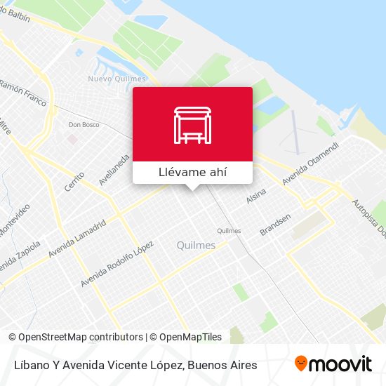 Mapa de Líbano Y Avenida Vicente López