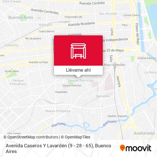 Mapa de Avenida Caseros Y Lavardén (9 - 28 - 65)