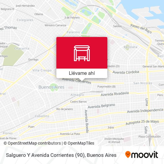 Mapa de Salguero Y Avenida Corrientes (90)