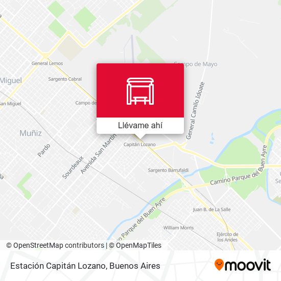 Mapa de Estación Capitán Lozano