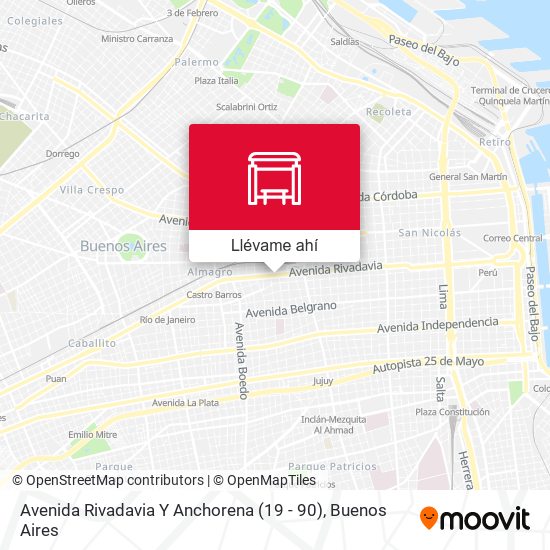 Mapa de Avenida Rivadavia Y Anchorena (19 - 90)
