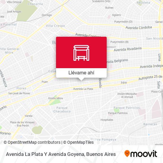 Mapa de Avenida La Plata Y Avenida Goyena