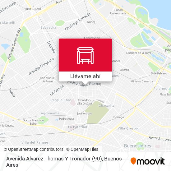 Mapa de Avenida Álvarez Thomas Y Tronador (90)