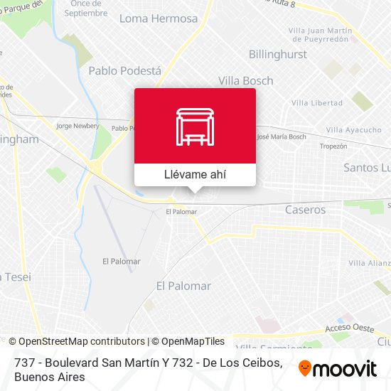 Mapa de 737 - Boulevard San Martín Y 732 - De Los Ceibos