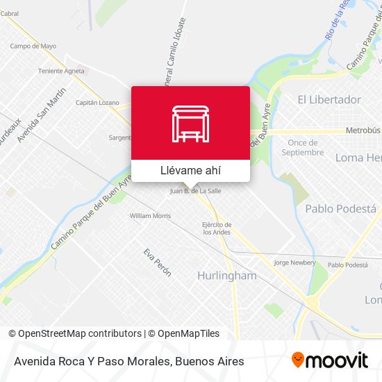 Mapa de Avenida Roca Y Paso Morales