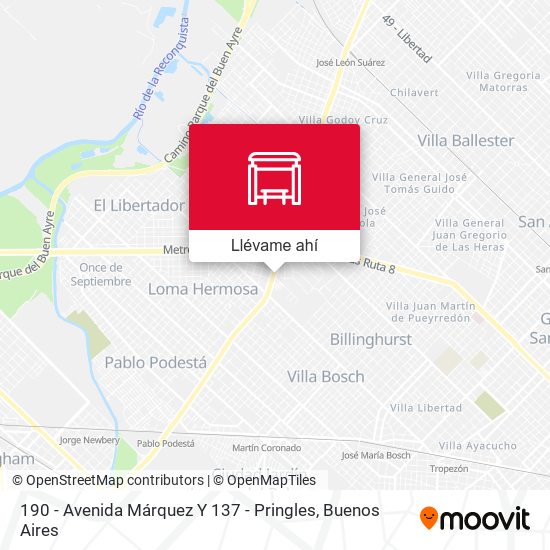 Mapa de 190 - Avenida Márquez Y 137 - Pringles