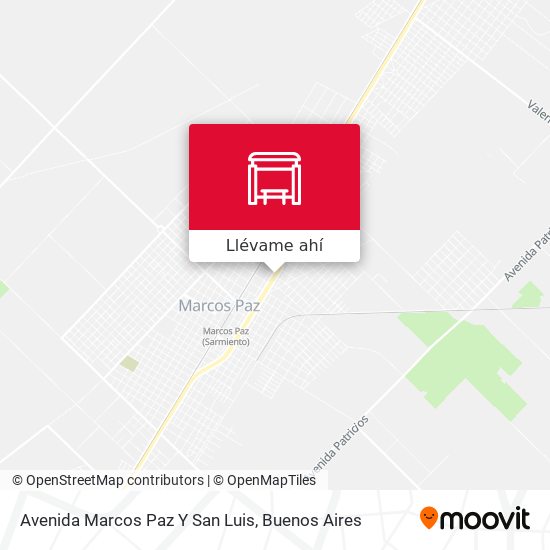 Mapa de Avenida Marcos Paz Y San Luis