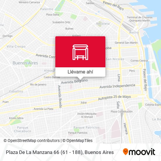 Mapa de Plaza De La Manzana 66 (61 - 188)
