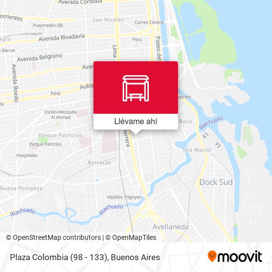 Mapa de Plaza Colombia (98 - 133)