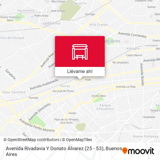 Mapa de Avenida Rivadavia Y Donato Álvarez (25 - 53)