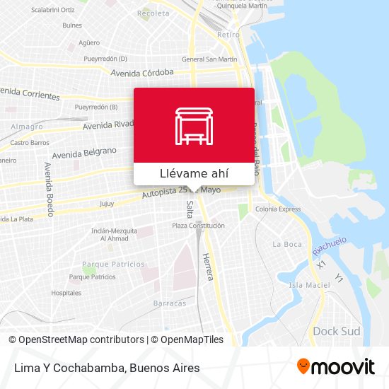 Mapa de Lima Y Cochabamba