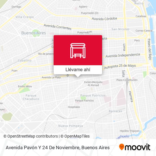 Mapa de Avenida Pavón Y 24 De Noviembre