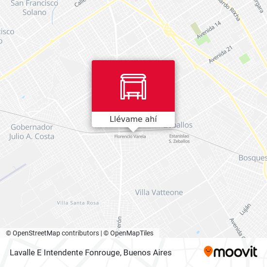 Mapa de Lavalle E Intendente Fonrouge