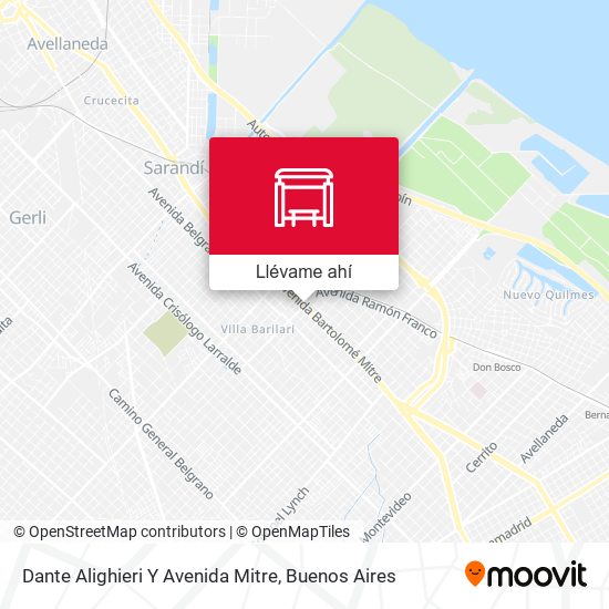 Dante Alighieri Y Avenida Mitre parada Rutas horarios y tarifas