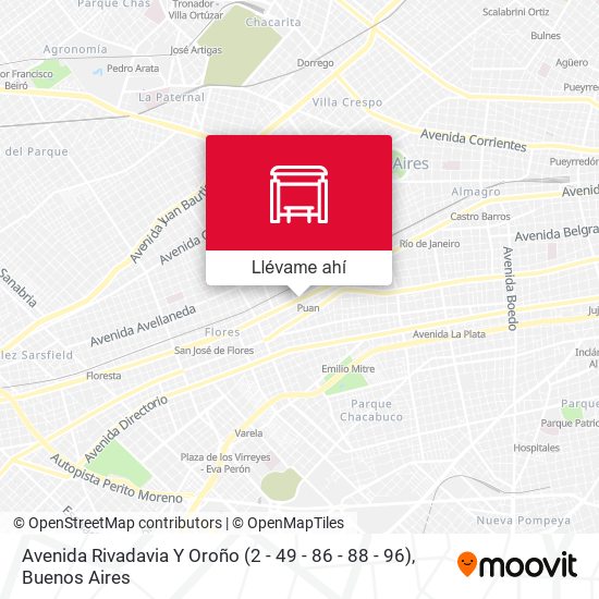 Mapa de Avenida Rivadavia Y Oroño (2 - 49 - 86 - 88 - 96)