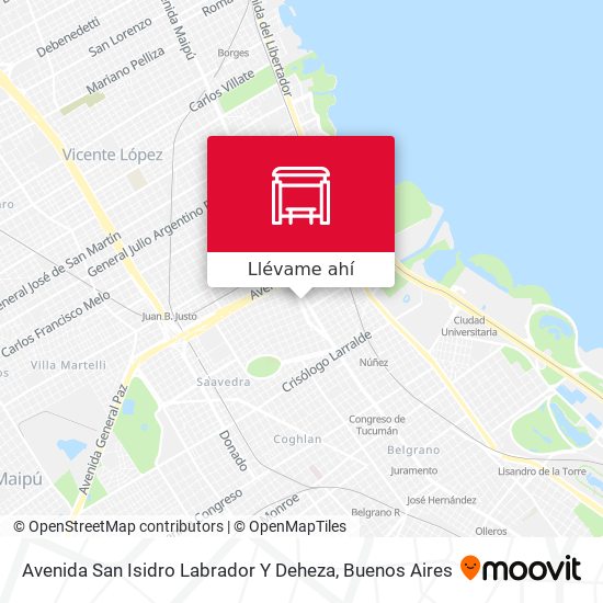 Mapa de Avenida San Isidro Labrador Y Deheza