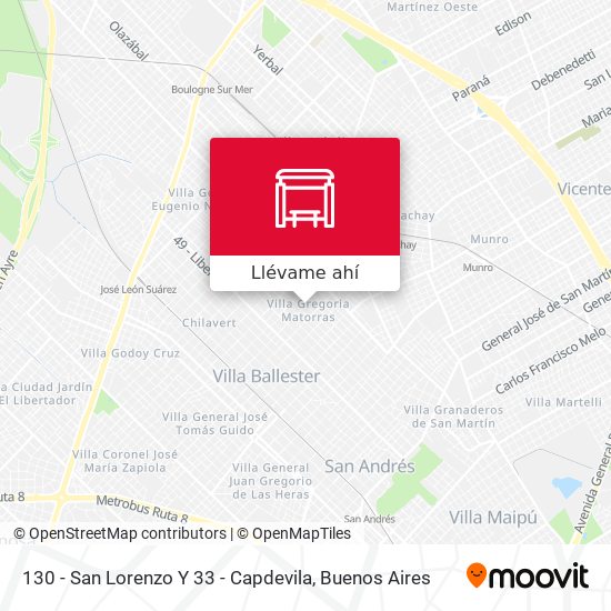 Mapa de 130 - San Lorenzo Y 33 - Capdevila