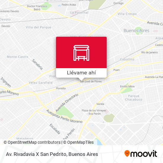 Mapa de Av. Rivadavia X San Pedrito