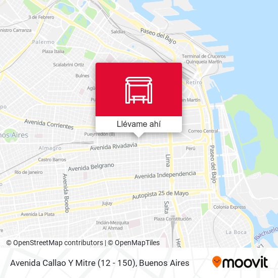 Mapa de Avenida Callao Y Mitre (12 - 150)