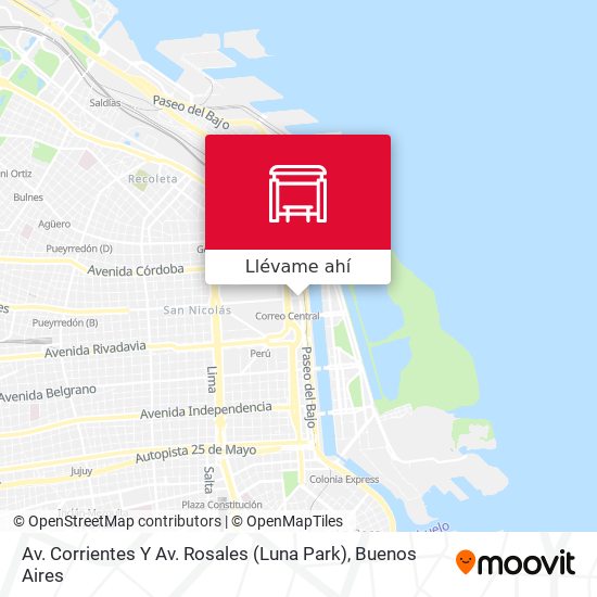 Mapa de Av. Corrientes Y Av. Rosales (Luna Park)