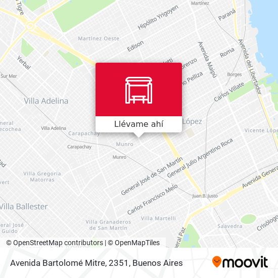 Mapa de Avenida Bartolomé Mitre, 2351