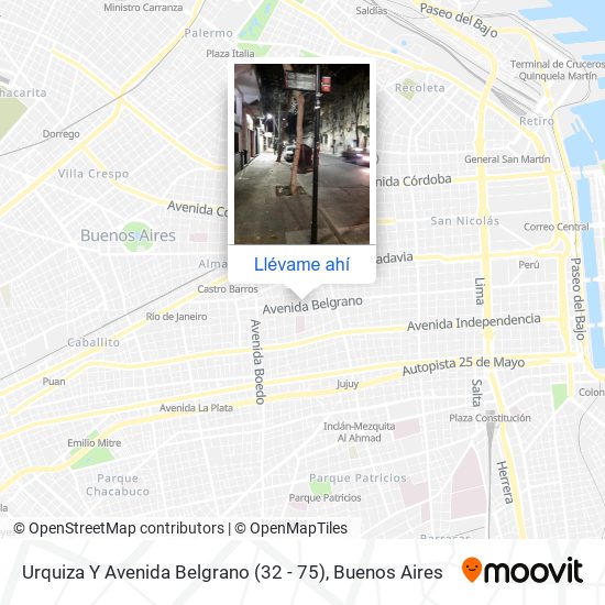Mapa de Urquiza Y Avenida Belgrano (32 - 75)