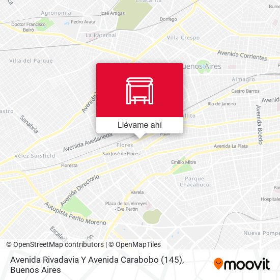 Mapa de Avenida Rivadavia Y Avenida Carabobo (145)