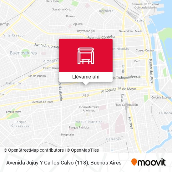 Mapa de Avenida Jujuy Y Carlos Calvo (118)
