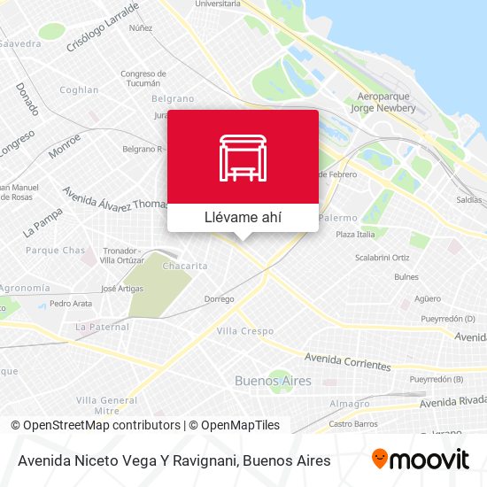 Mapa de Avenida Niceto Vega Y Ravignani