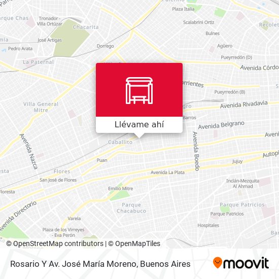 Mapa de Rosario Y Av. José María Moreno