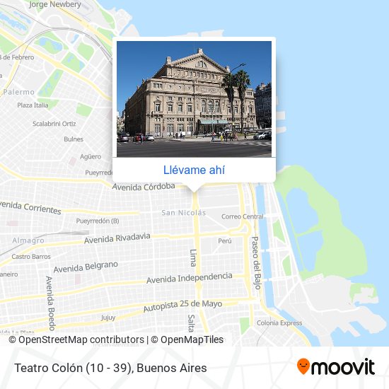 Mapa de Teatro Colón (10 - 39)