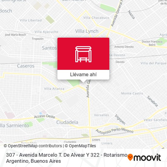 Mapa de 307 - Avenida Marcelo T. De Alvear Y 322 - Rotarismo Argentino