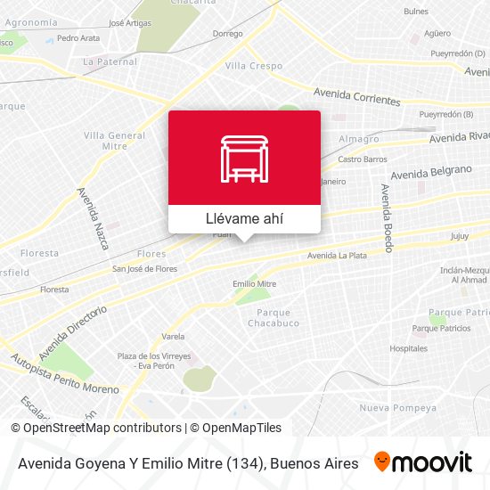 Mapa de Avenida Goyena Y Emilio Mitre (134)