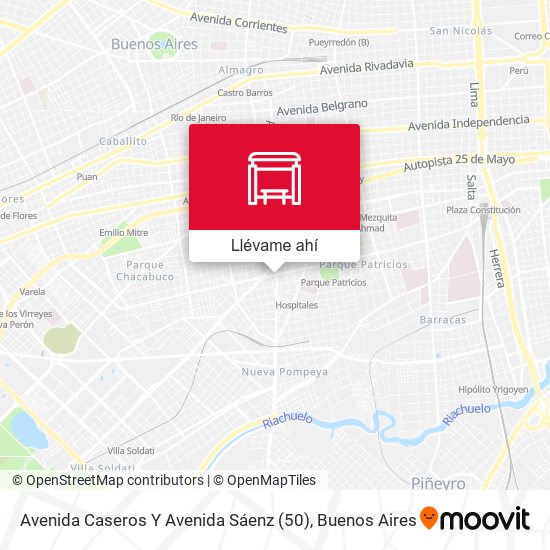Mapa de Avenida Caseros Y Avenida Sáenz (50)