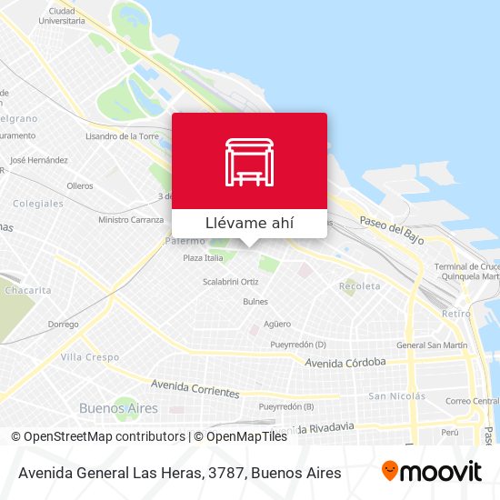 Mapa de Avenida General Las Heras, 3787