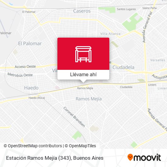 Mapa de Estación Ramos Mejía (343)