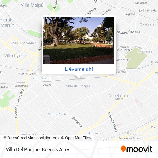 Mapa de Villa Del Parque