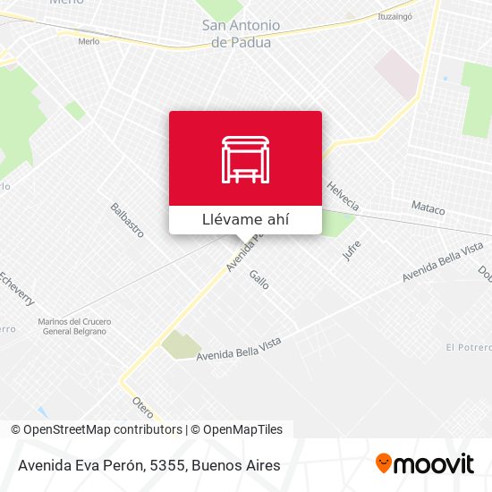 Mapa de Avenida Eva Perón, 5355