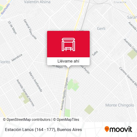 Av Hip lito Yrigoyen Y 25 De Mayo Est Lan s Estaci n Rutas