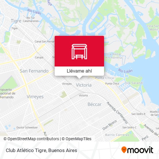 Mapa de Club Atlético Tigre