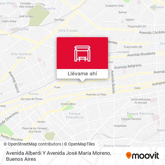 Mapa de Avenida Alberdi Y Avenida José María Moreno