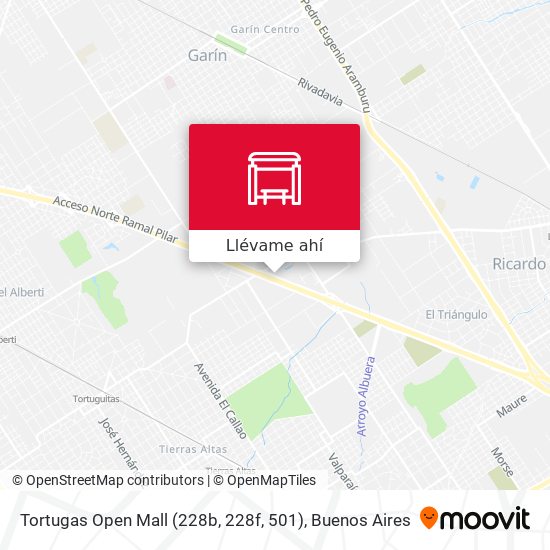 Mapa de Tortugas Open Mall (228b, 228f, 501)