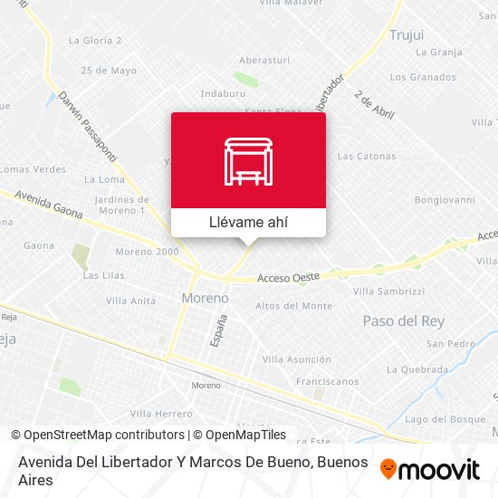 Mapa de Avenida Del Libertador Y Marcos De Bueno