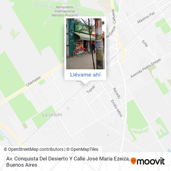 Mapa de Av. Conquista Del Desierto Y Calle José María Ezeiza