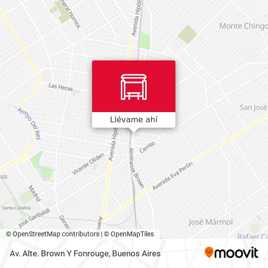 Mapa de Av. Alte. Brown Y Fonrouge