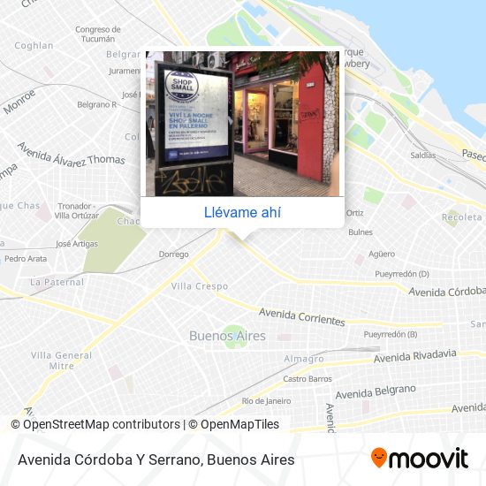 Mapa de Avenida Córdoba Y Serrano