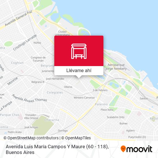 Mapa de Avenida Luis María Campos Y Maure (60 - 118)