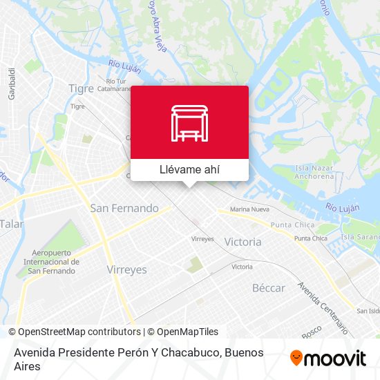 Mapa de Avenida Presidente Perón Y Chacabuco