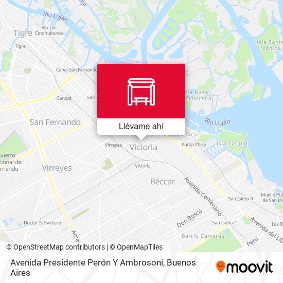 Mapa de Avenida Presidente Perón Y Ambrosoni