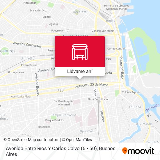 Mapa de Avenida Entre Ríos Y Carlos Calvo (6 - 50)